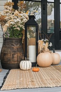 Transform your porch this autumn with our fall porch decor ideas. Featuring 30 stunning images, you'll find inspiration for both small and large porches. Embrace farmhouse charm and simple designs to create a cozy and inviting fall atmosphere.