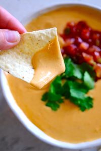 5 Minute High Protein Queso Dip, If you love queso dip but not all of the “empty” calories, meaning you want food that you can enjoy with substance then you will love this queso dip made with a few simple ingredients and 11 grams of protein!