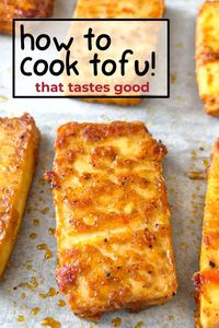 Learn everything about tofu in this tofu recipe guide for beginners. How to select tofu, how to season tofu, and how to cook tofu (many ways) so it tastes good and has epic texture! #veganmeatalternative #howtocooktofu