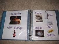 idea for recipe book for play kitchen