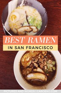 The Best Ramen in San Francisco - Wondering where to find the most delicious ramen in San Francisco? There is nothing better than a bowl of ramen on a chilly day, especially when it's at one of these best restaurants in San Francisco that serve up these delicious noodles. Find out where to eat in San Francisco when you are craving a bowl of ramen! #sanfrancisco #sf #california #sframen #sfeats #sffoodie #foodie #ramen