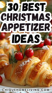 Elevate your holiday gatherings with these 30 mouthwatering Christmas party appetizers! Serve up festive bites like cranberry-brie puff pastries, bacon-wrapped asparagus, and savory mini quiches. Add a holiday twist with creative appetizers such as stuffed mushrooms, caprese skewers shaped like wreaths, and spiced deviled eggs. These crowd-pleasers are not only easy to prepare but also visually stunning, making them perfect for any Christmas party.