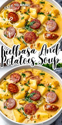 Looking for a crowd-pleasing soup that’s simple to make? This Kielbasa Sausage Potato Soup is the perfect combination of hearty sausage and creamy potatoes, ideal for any occasion. Save this recipe for your next meal! #KielbasaSausageSoup #PotatoSoupWithSausage #HeartySoupIdeas