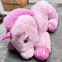 Dream Giant Jumbo 48" Unicorn Plush Stuffed Animal Colorful Pink Colors Big Rare CONDITION:  Measures 48" with tail.  No damage, good clean condition.   PAYMENT:  PayPal, Visa, Mastercard, Discover, Apple Pay, Google Pay and PayPal Credit. SHIPPING:  Fast shipping in the USA via USPS.  Item will be shipped within 1 business day.  FEEDBACK:  We strive to earn a positive 5 star feedback for all items.  And we will leave the same for buyers.  If you feel we deserve anything less please send us a message before leaving us anything less than 5 stars, so we can fix the issue within 24 hours. Thank you!