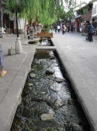 at Ancient City of Dali...a clear stream runs thru the old town