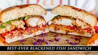 Delicious Blackened Fish Sandwich with Spicy Mayo Aioli