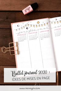 Bullet journal 2020 : idées de mises en page et collections - Manayin