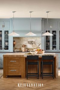 Bring a layer of design to every corner of your kitchen renovation, from custom lighting & coordinating hardware to finishing touches. Get inspiration from our Summer Lookbook on Rejuvenation.com.