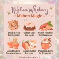 @mysticwitchofthemoon on Instagram: "Mabon kitchen witchery by @thewholesomewitch . . . . #wiccansofinstagram #witchlife #witchesofinstagram #witch #witchcraft #wicca #wiccan #pagan #spiritual #spiritualawakening #Spirituality #witchessociety #witchytips #magic #babywitch #beginnerwitch #mabon #kitchenwitchery"