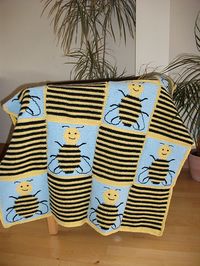 Ravelry: Bee Squares Blanket pattern by Meike Beumers