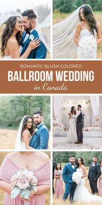 ✨ Embrace the magic of love with a romantic blush-colored ballroom wedding in Canada! 🌸 From elegant floral arrangements to dreamy decor, every detail radiates romance and charm. Picture a twinkling chandelier, soft pastel hues, and a dance floor filled with laughter and joy. Celebrate your special day in style! ���💖 #WeddingInspiration #BlushWedding