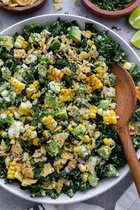 Mexican Street Corn Kale Salad - Kalefornia Kravings