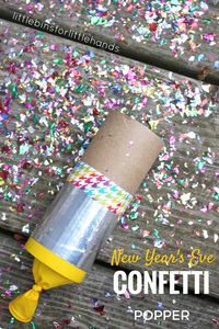 Confetti poppers are easy to make. Kids love using confetti poppers to ring the New Year. Celebrate any party or occasion with DIY confetti poppers.