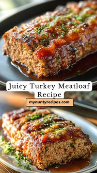 Enjoy all the comforting flavors of meatloaf with a healthier spin! This turkey meatloaf is packed with seasonings, tender texture, and topped with a tangy glaze. Ideal for cozy fall dinners or meal prep.