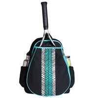 The new Love All Aqua Shutters Tennis Backpack is made out of sturdy nylon making it lightweight, more sporty and easier to clean. Shop more Ame and Lulu bags at MidwestSports.com.