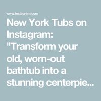 New York Tubs on Instagram: "Transform your old, worn-out bathtub into a stunning centerpiece with our liquid acrylic reglazing service in New York! ✨

Unlike traditional refinishing methods, our liquid acrylic coating is non-toxic, odorless, and dries quickly, giving you a durable, glossy finish that lasts for years. Whether your tub is chipped, stained, or simply outdated, our process restores it to look brand new—without the hassle of a full replacement.

Say goodbye to peeling and chipping! Book your reglazing today and enjoy a sleek, modern tub in no time. 🛁✨

#BathtubReglazing #LiquidAcrylic #NYC #TubTransformation #BathtubRefinishing #HomeRenovation #NewYorkTubs
https://nytubs.com"