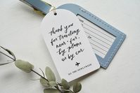 Thank You Hang Tags Favor Tags for Luggage Tag Wedding | Etsy