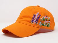 This hand embroidered flower baseball cap is a one-of-a-kind accessory that combines style and comfort. The cap is crafted from high-quality material, ensuring durability and comfort. The intricate floral design is hand-embroidered, giving each cap a unique touch and making it a standout piece. Whether you're running errands or enjoying a day outdoors, this cap will keep the sun out of your eyes in style. Material: 100%  cotton Size: one size fits most with adjustable back strap Embroidery: hand