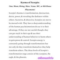 The Karma of Scorpio