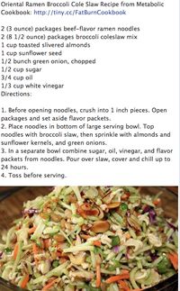 Broccoli, Ramen Noodle Salad