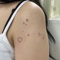 socials linked ♡︎ || ctto || #shouldertattoo #tattoos #armtattoo #hearttattoo #sparkletattoo