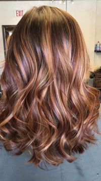 #balayage #carmel #red #honey