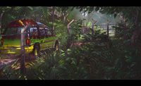 Dilophosaurus Paddock, Jaroslav Kosmina on ArtStation at https://www.artstation.com/artwork/18nozZ