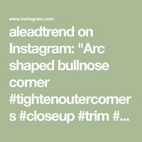 aleadtrend on Instagram: "Arc shaped bullnose corner  #tightenoutercorners #closeup #trim #trims #metaltrims #tiletrim #buildingmaterials #aleadtrend #latestdesignmaterial"