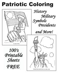 Patriotic coloring pages!