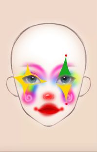 Clowncore Makeup Idea