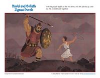 David and Goliath Jigsaw Puzzle - Children's Bible Activities | Sunday School Activities for Kids