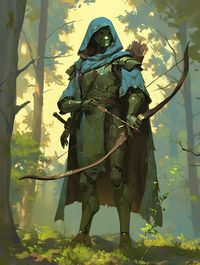 A Warforged Ranger turned Gameskeeper who cooperates with nearby druids.