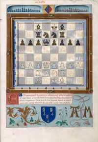 Le Livre des échecs amoureux Evrart de Conty. (diagramme réalisé avec DiagTransfer)