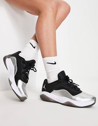 Air Jordan 11 CMFT Low trainers in black and silver | ASOS