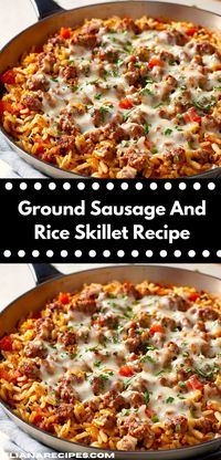 Craving a quick and hearty dinner? Try this Ground Sausage and Rice Skillet, a delightful one-pan dish that comes together in no time, perfect for simple weeknight dinners the whole family will love.