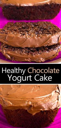 How to make a healthy chocolate cake with no eggs and it can be sugar free, gluten free, and vegan. A great way to use up greek yogurt