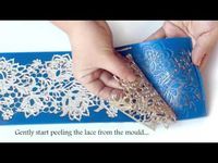 TUTORIAL: How to make perfect edible lace for cakes - YouTube