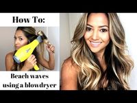 How to Get a Beach Wave Blow Out At Home - YouTube