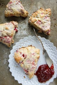 Strawberry Rhubarb Scones by Heather Christo, via Flickr