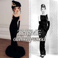 dress to impress outfit idea old hollywood theme  #dresstoimpress