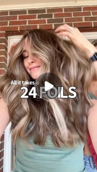 Adina Pignatare | BALAYAGE | HAIR VIDEOS | EDUCATOR on Instagram: "All it takes is my 24 FOIL Placement 💁🏼‍♀️ for this transformation

I wanted to come up with a foil placement that required minimal root shadowing… and here it is! The only foils I have to shadow are the 4 top foils with no over direction. 

FORMULA: @lorealpro 

- started with #metaldetox / just mist it on in sections to neutralize any metals in the hair. If you have hard water or well water this is a MUST

- #blondstudio 9 with 20 & 30 Volume. When I work on thick/ long sections I like my ratio 1 scoop to 2oz of developer.

- all over gloss #dialight 9.13 with 9 Volume

- root shadow with dia light 5N with 9 Volume

I do my global gloss first then rinse & root shadow! 

2024 EDUCATION: The Hair Hustler Tour 

9/22 MAINE