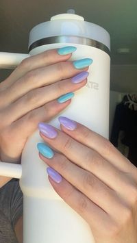 #acrylic #nails #nail #blue #purple #gels #gelnails #naturalnails