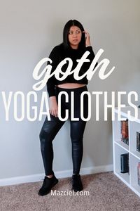 These gothic style gym clothes are perfect for those who are looking for alternative activewear to wear the next time you go to the gym.