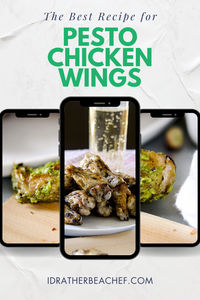 Pesto Chicken Wings recipe by I’d Rather Be a Chef | Everyday Low Carb Recipes | low carb | keto-friendly | gluten-free. Typically pesto is too chunky as a coating, but wait until you try this recipe. The pesto coats each wing perfectly. Discover the full recipe! pesto chicken wings, chicken wings recipe, easy chicken wings, homemade pesto recipe, chicken wings recipe, delicious chicken wings, baked chicken wings, basil pesto, party appetizers, oven-baked chicken wings, tasty chicken wings