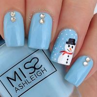 Jewsie Nails - Snowman Mani