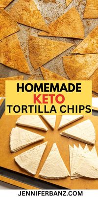 Whenever I want keto tortilla chips, I am not interested in making a dough, rolling it out with a rolling pin, cutting them, then baking or frying them.  I would much rather use store bought low carb tortillas and have tortilla chips that are keto friendly in about 10 minutes.