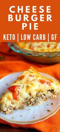 This keto and low carb cheeseburger pie recipe is easy to throw together and to have a family dinner recipe. It's full of cheese and meat to satisfy even the young ones!