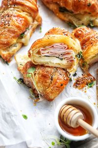 Buttery Garlic Baked Croissants with Turkey & Harvarti – SIMPLY BEAUTIFUL EATING