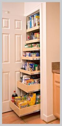 [Sponsored] For Under Stairs Pantry? Shelves Slide/Roll Out. You Don't Have To Reach Way In To Find Something. #understairspantryshelvingideas