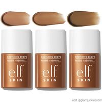 e.l.f. Cosmetics hat Bronzing Drops herausgebracht. Das getönte Serum verleiht der Haut einen sun-kissed glow, wie nach dem Urlaub. Es kann mit einer Feuchtigkeitscreme oder einem Öl gemischt werden. Die Intensität kann angepasst werden, indem man mehr oder weniger Tropfen nimmt. Laut e.l.f. Cosmetics pflegt es außerdem die Haut und spendet Feuchtigkeit. Die Bronzing Drops […] Alle Infos dazu findest du hier >>> e.l.f. Cosmetics Bronzing Drops.